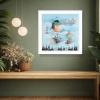 Around the World in 80 Days by Gary Walton, limited edition print, in room