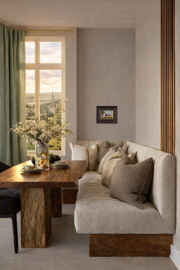 Plums by Zoltan Preiner, original painting, in room