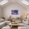 Pastel Pals by Kev Munday, original painting, in room