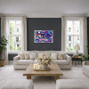 Pastel Pals by Kev Munday, original painting, in room