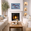 Large Blue Lobster (Original) by Giles Ward, original painting, in room