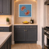 Two Red Crabs (Original) by Giles Ward, original painting, in room