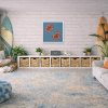 Two Red Crabs (Original) by Giles Ward, original painting, in room