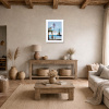 Balloon Cottages II by Gary Walton, limited edition print, in room