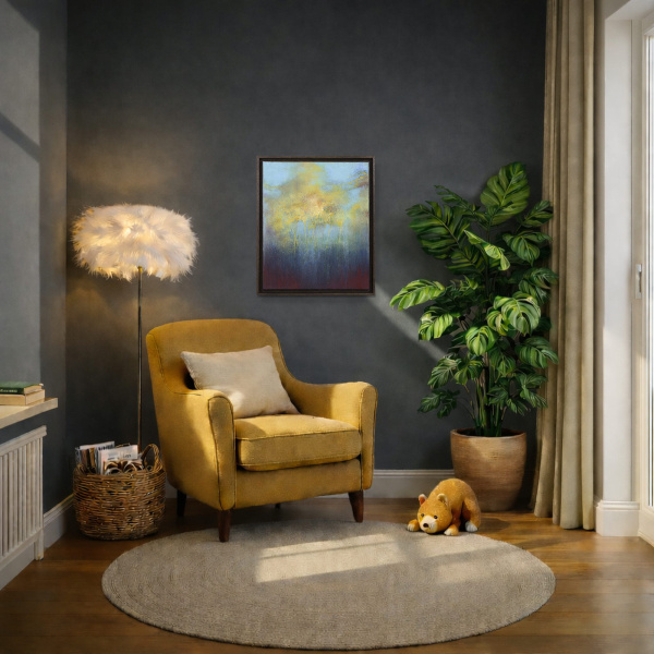 The Last Light (Original) by Hiroko Lewis, original painting, in room