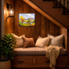 Mountain Harmony by Carla Bosch, original painting, in room