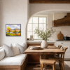 Mountain Harmony by Carla Bosch, original painting, in room