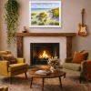 Down to the Beach by Gerhard Nesvadba, original painting, in room