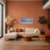 A Breezy Day by Allan Morgan, original painting, in room