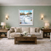 A Snowy Trail by Gerhard Nesvadba, original painting, in room