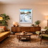 A Snowy Trail by Gerhard Nesvadba, original painting, in room