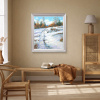 A Snowy Trail by Gerhard Nesvadba, original painting, in room