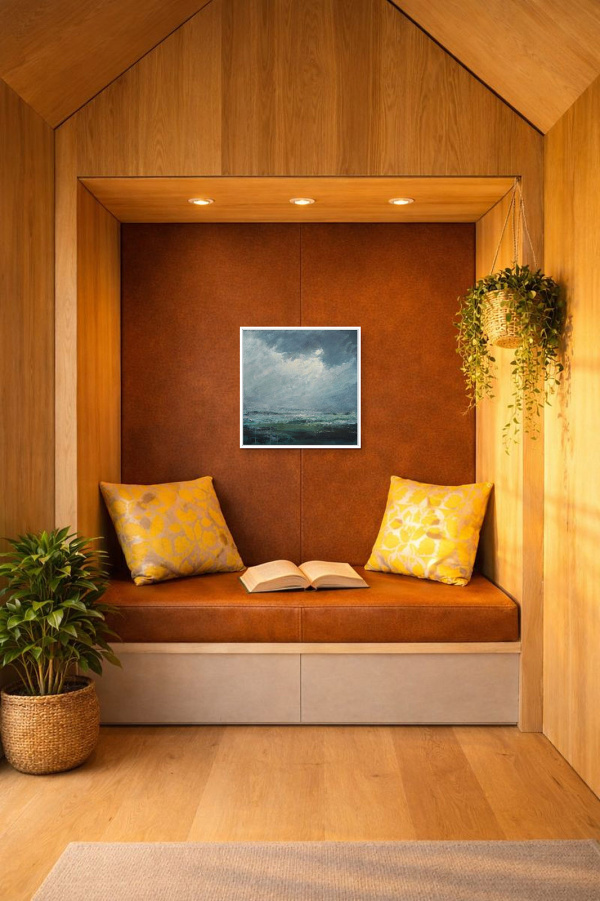 Valiant by Frank Lloyd, original painting, in room