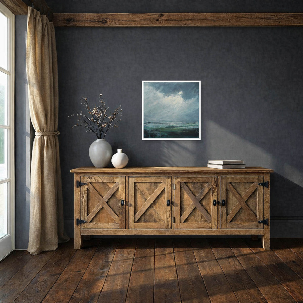 Valiant by Frank Lloyd, original painting, in room