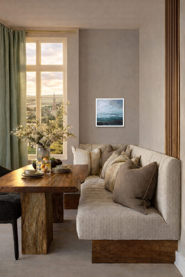 Surf by Frank Lloyd, original painting, in room