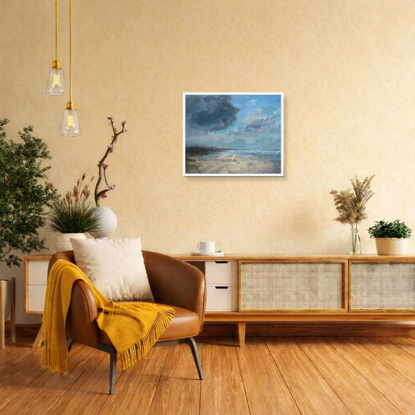 Solace by Frank Lloyd, original painting, in room