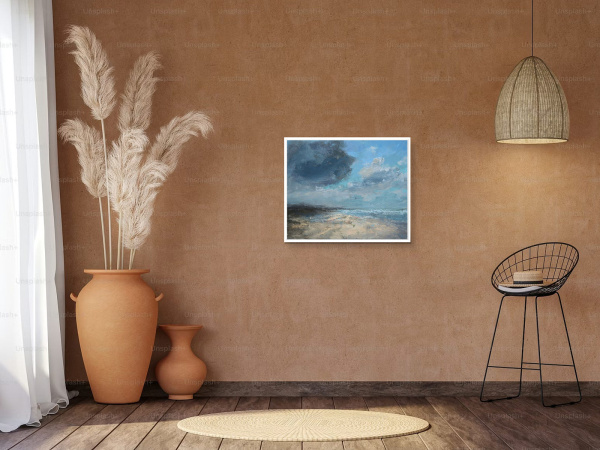 Solace by Frank Lloyd, original painting, in room