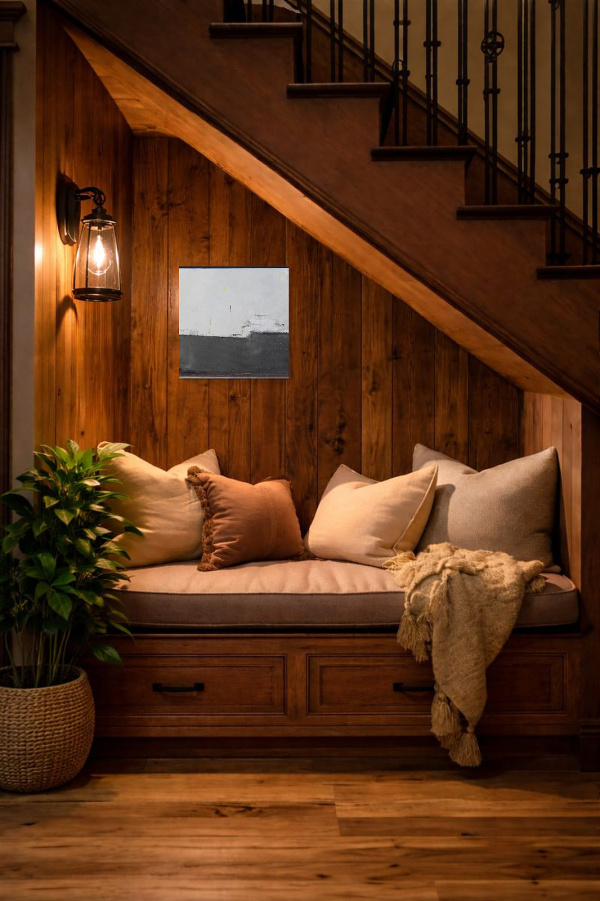 Old Route Amsterdam by Marco Ariè, original painting, in room