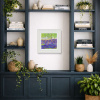 Bluebells In The Hazel Wood by John Lawrence, original painting, in room
