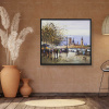 View Of Westminster From The South Bank by Henderson Cisz, original painting, in room