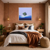 Paradise Beach by Henderson Cisz, original painting, in room