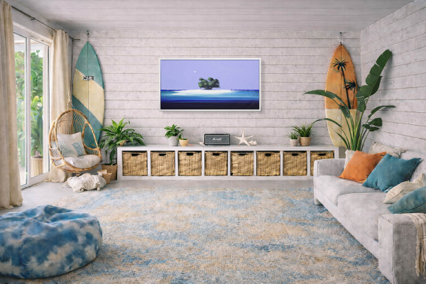 Island Stroll by Henderson Cisz, original painting, in room