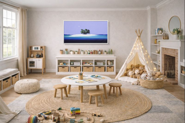 Island Stroll by Henderson Cisz, original painting, in room