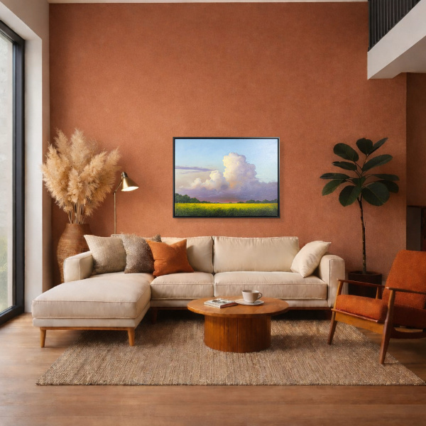 Summer Storm by Ben Payne, original painting, in room