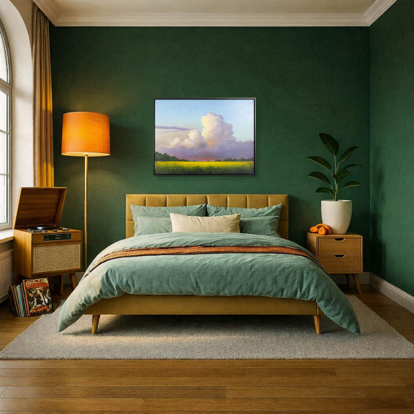 Summer Storm by Ben Payne, original painting, in room