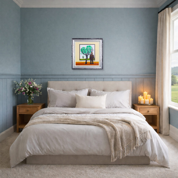 Green Tail by Chris Chapman, limited edition print, in room