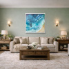 Figueiras Beach, Cies Islands by Ana Ortiz, original painting, in room
