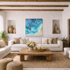 Figueiras Beach, Cies Islands by Ana Ortiz, original painting, in room