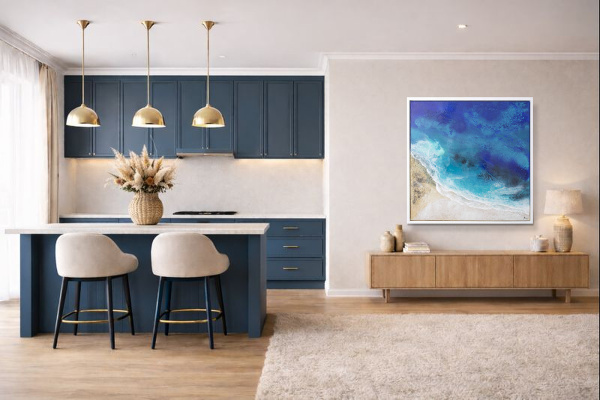 Cala Molto, Mallorca by Ana Ortiz, original painting, in room