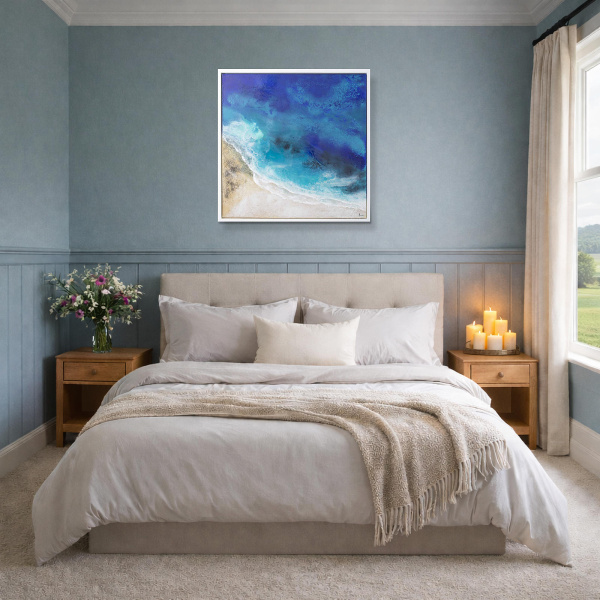 Cala Molto, Mallorca by Ana Ortiz, original painting, in room