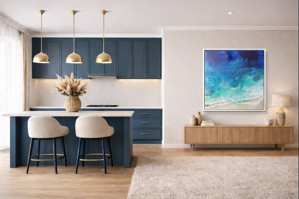 Cala Moll, Mallorca by Ana Ortiz, original painting, in room