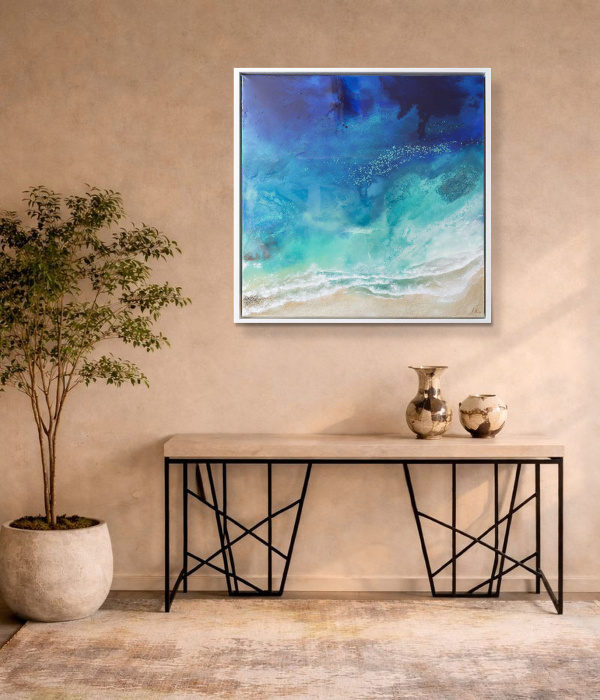 Cala Moll, Mallorca by Ana Ortiz, original painting, in room