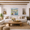 Tapestry Of Blue by Mario Malfer, original painting, in room