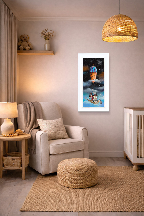 Diamonds In The Sky by Gary Walton, limited edition print, in room