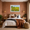 Sunflower Season by Gerhard Nesvadba, original painting, in room