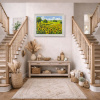 Sunflower Season by Gerhard Nesvadba, original painting, in room