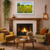 Sunflower Season by Gerhard Nesvadba, original painting, in room