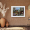 Hilltop Manor by Gyula Boros, original painting, in room