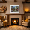 Hilltop Manor by Gyula Boros, original painting, in room