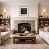 Standing Guard by Stephen Park, original painting, in room