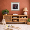 Standing Guard by Stephen Park, original painting, in room