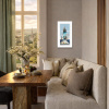 Harbourside Boatyard by Gary Walton, limited edition print, in room