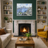 Alpine Ride by Antonio Navarro (Casimiro), original painting, in room