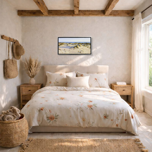 Dunas de Doñana by Juan Antonio Domínguez, original painting, in room