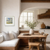 Golden Interlude by Harry Brioche, original painting, in room