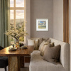 Golden Interlude by Harry Brioche, original painting, in room